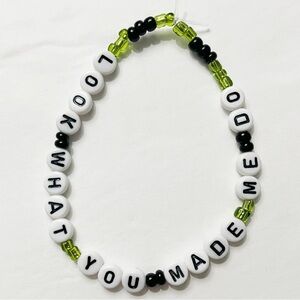 Taylor Swift Beaded Friendship Bracelet Reputation Look What You Made Me Do